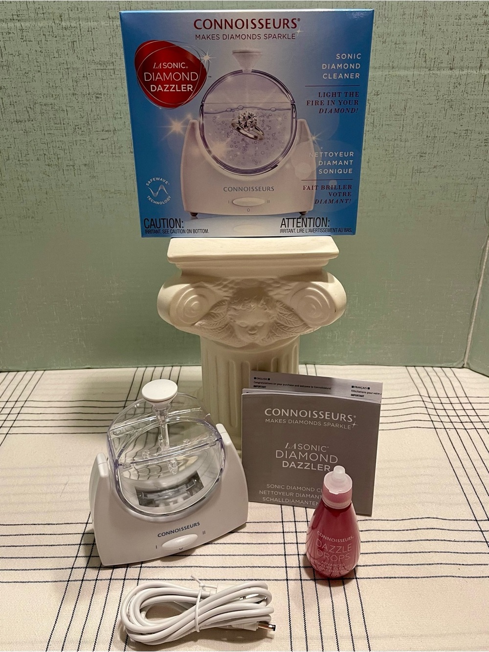 NEW IN BOX Connoisseurs Lasonic Diamond Dazzler ULTRASONIC JEWELRY CLEANER